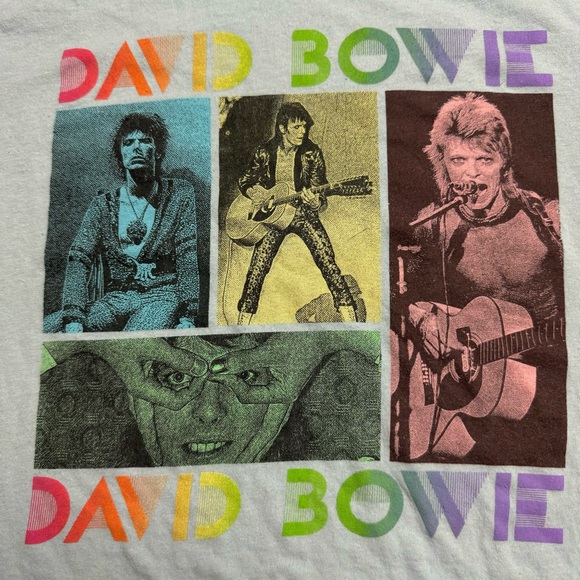 Old Navy Vintage Graphics Unisex Cotton Crew Neck Tee  - David Bowie Size: Small - Picture 2 of 8